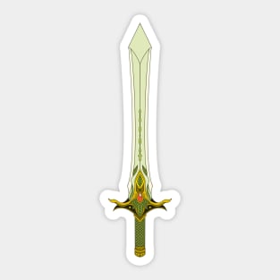 Elven Magic Sword Sticker